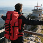 Hiking Backpack for Men 70L (70l-red)