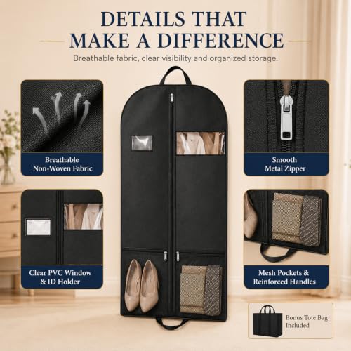 Suit Garment Bag for Men (Garmentbag 54INCH 1 pack)