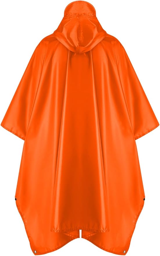 salamra Hooded Rain Poncho Waterproof Raincoat Jacket - Image 7