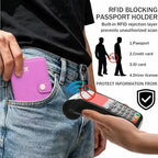 Passport Holder for Travel (Violet Purple)