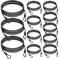 12pack Security Cable Lock (Black / 7 ft)