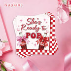 50 Pcs She's Ready to Pop Baby Shower Napkins Decorations (She’s Ready to Pop)