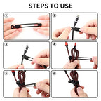 20Park]UMUST Silicone Cable Ties (4.2Inch / 20pcs-white)