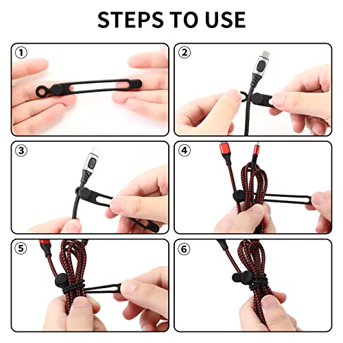 20Park]UMUST Silicone Cable Ties (4.2Inch / 20pcs-white)