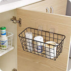 3 Set LeleCAT Adhesive Over the Cabinet Door Wire Baskets - Image 4
