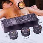 Massage Candle Oil 3 Pack 42 Degree Soy Wax Natural Home SPA 6.9 oz