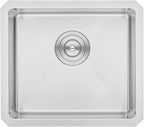 17 in. x 15 in. x 9 in. 16-Gauge Stainless Steel Undermount Single Bowl Bar - Image 2