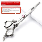 6/7/7.5/8/9-inch professional hair clipper set, stainless steel sharp hair clippers, hairdresser specific scissors (6 in-4pc)