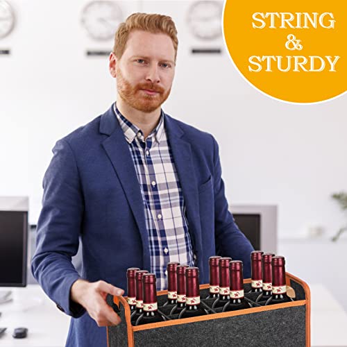 12 Bottle Wine Carrier Tote Bag (12 Bottle)
