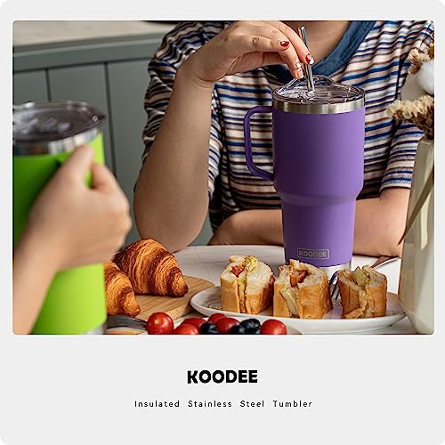30 oz Tumbler with Lid and Straw (purple-A / 30 Ounces)