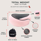 FlyHugz® Neck Travel Pillow | Memory Foam Neck Pillow - Image 5