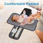 Portable Diaper Changing Pad (Black-Style A)