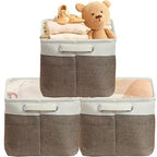 14.4" x 10" Slim Large Fabric Storage Bin (Brown / Slim - 14.4" x 10" x 8.5")