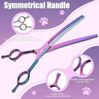 Curved Chunkers Dog Grooming Scissors (A-8 inch-Chunker)