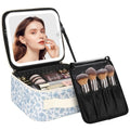 Makeup Bag with LED Mirror (A-Small / 02-Floral Print)