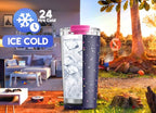 18 oz Insulated Travel Coffee Mug (Plum Stardust / 18 Ounces)