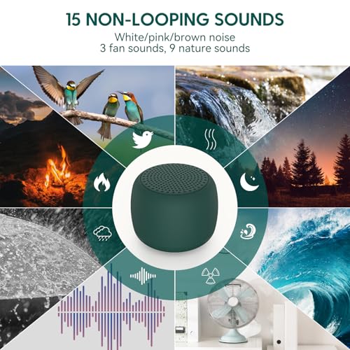 Pocket Mini Portable White Noise Machine for Travel (Green / Pocket Mini)