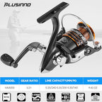 Collapsible Telescopic Fishing Rod Pole and Reel Combo Starter Kit (Full Kit with Fishing Tackle Box / 1.8m 5.91ft)