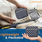 Lightweight Packable Backpack 25L (25L / Blue, White Polka Dot)