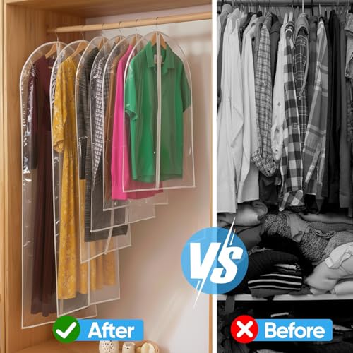 All Clear Garment Bags for Travel (32" -2 Pack)