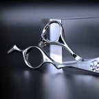 AOLANDUO Hair Cutting Scissor -Sharp & Lightweight-Offset Design Using Japanese JP440C Stainless Steel Hair Scissor for Barbers & Salon Stylists- Smooth Motion Fine Craftsmanship Barber Scissor