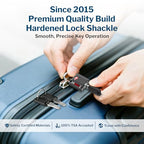 Smal TSA Approved Luggage Locks (Black 6 Pack)
