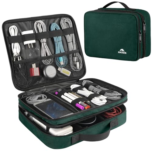 Tech Organizer Travel Case (Dark Green / Large)