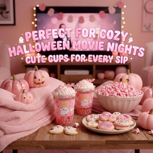 50 Pack Halloween Plastic Cups 12 oz for Party (Halloween)