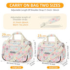 Underseat Carry On Luggage Bag (Corduroy Colorful Plaid / 16IN)