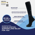 8 Pairs Compression Socks for Men & Women 20 (Small-Medium / 05-8 pairs-black/white2-NEW)