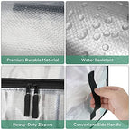 8 Pack Oversized Moving Bags with Reinforced Handles (8-Pack / Clear)