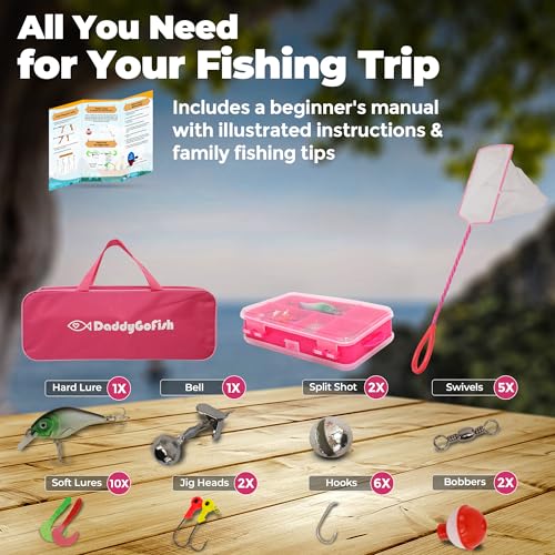 Kids Fishing Pole (Pink (Essential Set) / 5ft)