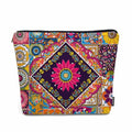 Women Makeup Organizer Bag Mandala Floral (9 x 7.1 inch / Mandala Floral)