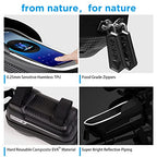Bike Frame Bag (Black - Reflective Strip)