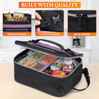 Insulated Lunch Bag for Men Women Kids (Heather Purple / One Size)