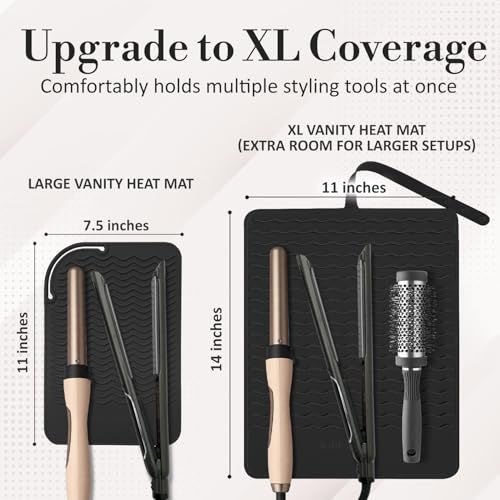 XL Vanity Mat (Black / X-Large)