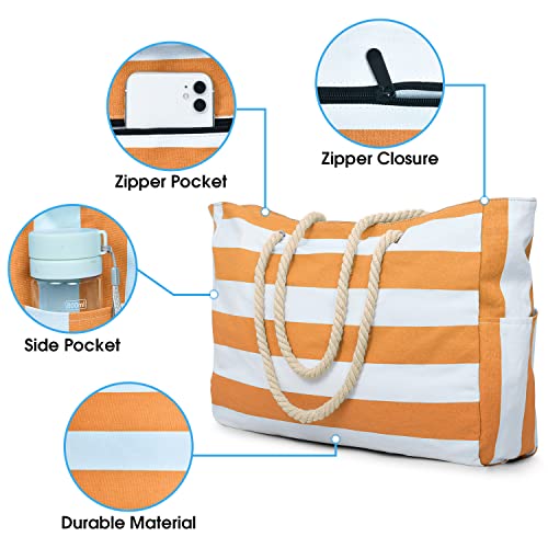Beach Bags for Women (Orange)