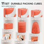 Packing Cubes for Travel (17 Orange)