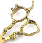 6 inch /7 inch salon professional salon scissors salon hairdresser hair cutting hairstyle pruning tools Japan 440c high hardness stainless steel golden (Gold)
