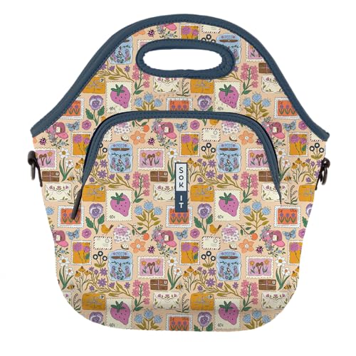 LunchTote Zippered Bag Insulated Neoprene Caddy (Yours Truly / X-Large 6.5 Quart Lunch Tote)