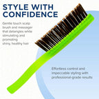 Gentle Green Neon Mini Hair Brush (Small / Green)