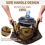 Nerlion Weekender Bag with Shoe Compartment Large Overnight Bag for Men Canvas Genuine Leather Carry on Luggage Bag Travel Duffel Bag (Brown)