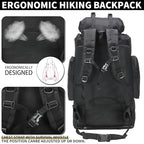 Hiking Backpack for Men 70L (100l-black)
