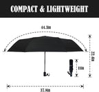 LLanxiry Compact Travel Umbrella, Mini Windproof Umbrellas - Image 3
