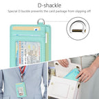 Slim Minimalist Wallet RFID Credit Card Holder for Men (small / Lake Blue)