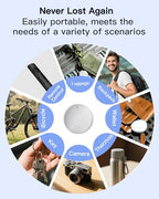 Apple MFi Certified] Tracker Tags (4-White)