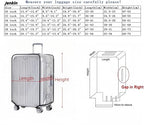 Luggage Protector Suitcase Cover PVC Waterproof Travel Suitcase Fits Most 20" to 30" (20" (13.8"L x 9.1"W x 20.9"H))