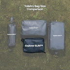 Explorer Slim Hanging Water Resistant Travel Toiletry Bag (Black / Slim)