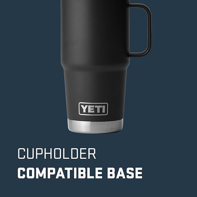 YETI Rambler 20 oz Travel Mug, Stainless Steel, Vacuum Insulated - Image 2