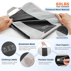 10 Set Compression Packing Cubes for Travel Essentials (Black)